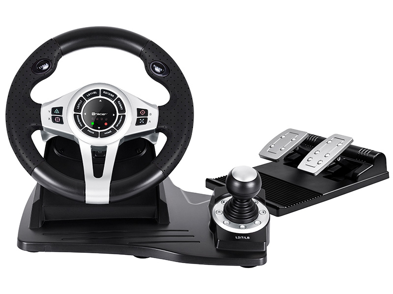 Tracer TRAJOY46524 Gaming-Controller Schwarz Lenkrad + Pedale PlayStation 4, Playstation 3