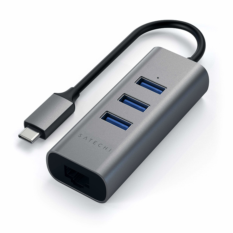 Satechi ST-TC2N1USB31AM laptop-dockingstation & portreplikator USB 3.2 Gen 1 (3.1 Gen 1) Type-C Grau