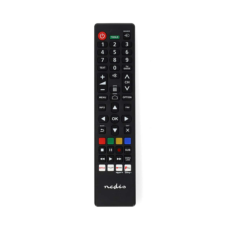 Nedis TVRC45PASHBK Fernbedienung IR Wireless TV Drucktasten