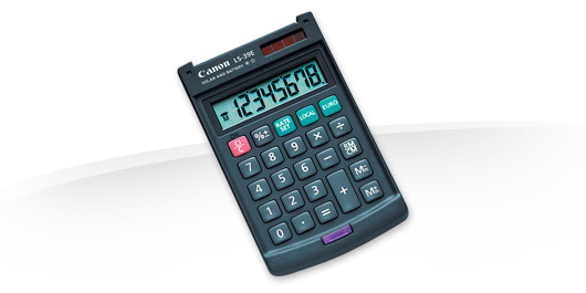 Canon LS-39E Taschenrechner Tasche Einfacher Taschenrechner Grau