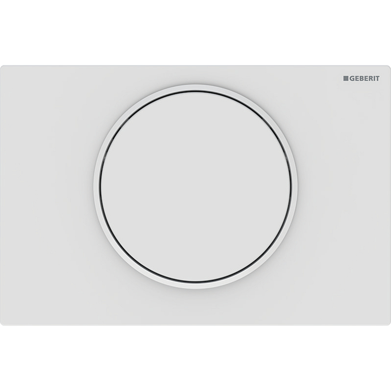 Geberit 115.758.01.5 Ersatzteil für Toilettenspülung Spülplatte Weiß, Rot