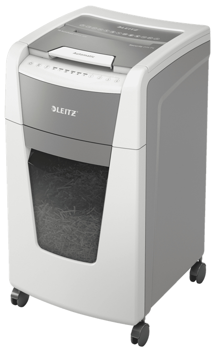 Leitz 80150000 Aktenvernichter Kreuzschreddern 55 dB 22 cm Grau, Weiß