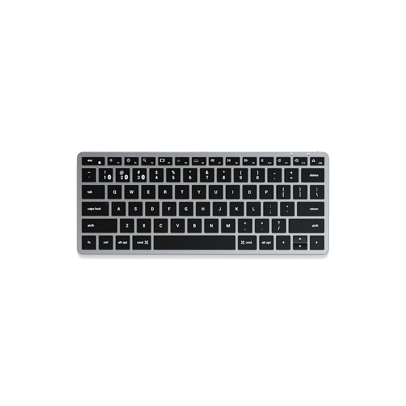 Satechi Slim X1 Tastatur Büro Bluetooth QWERTZ Deutsch Schwarz, Grau