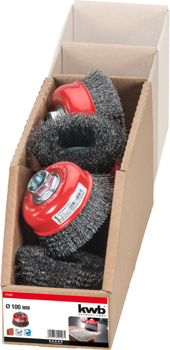 kwb 719126 Rund- & Rotorbürste Topfbürste 10 cm