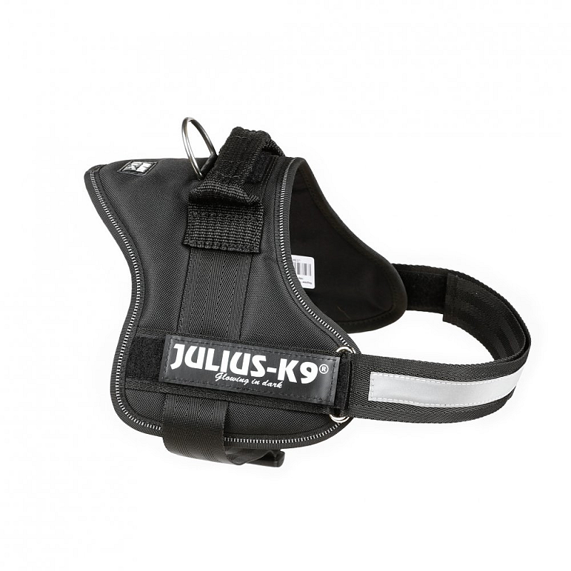 Julius-K9 Powerharness M Schwarz Polyester Hund Westengeschirr