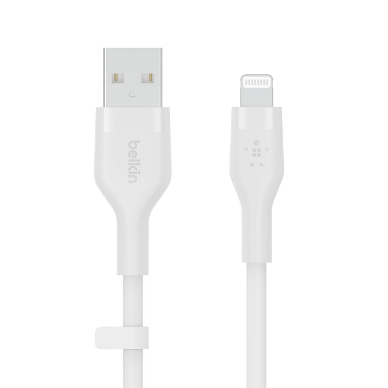 Belkin Cbl Scicone USB-A LTG 2M blc Weiß