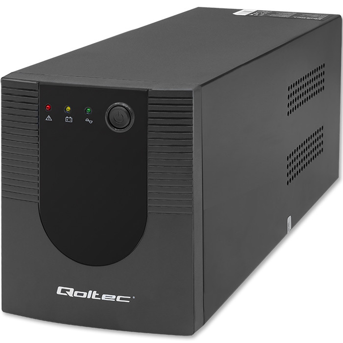 Qoltec 53776 Unterbrechungsfreie Stromversorgung (USV) Line-Interaktiv 1,5 kVA 900 W 4 AC-Ausgänge