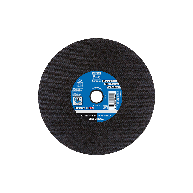 PFERD 80 T 230-1,5 H SG LAB HD STEELOX/22,23 Winkelschleifer-Zubehör
