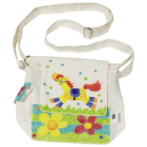 Goki Shoulder bag, Fair Trade Weiß Schultertasche