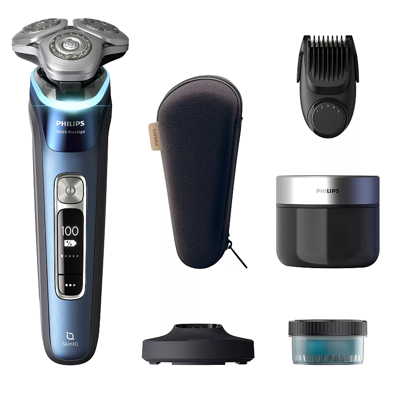 Philips i9000 Prestige XP9201/33 Elektrischer Nass- und Trockenrasierer mit SkinIQ
