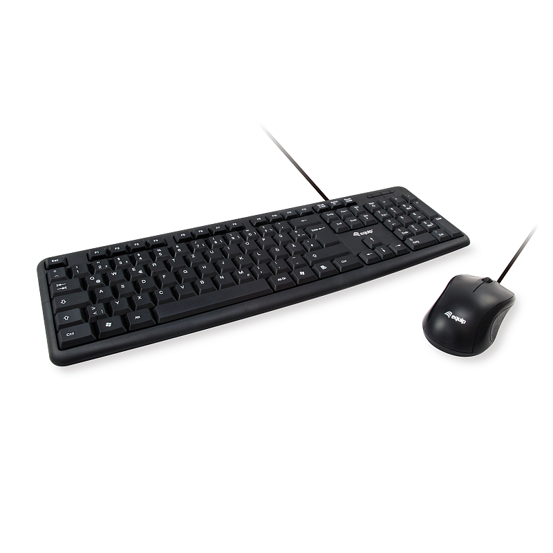 Equip 245200 Tastatur Maus enthalten Büro USB QWERTZ Deutsch Schwarz
