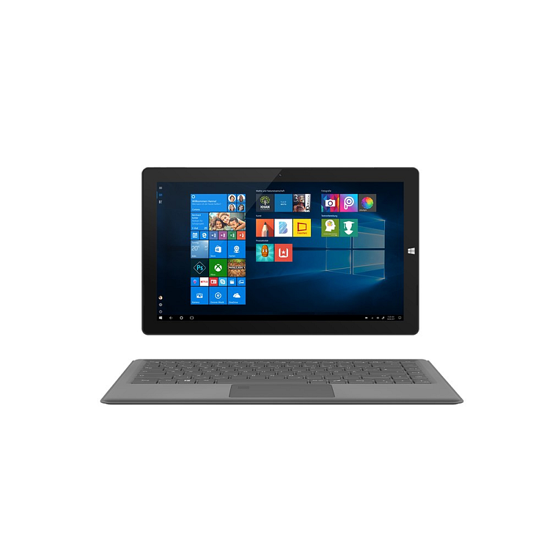 Trekstor T13B-PO Intel® Pentium® N4200 Hybrid (2-in-1) 33,8 cm (13.3") Touchscreen Full HD 4 GB 64 GB Windows 10 Home Schwarz, Grau