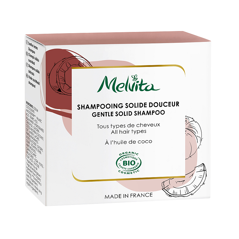 Melvita Gentle Solid Shampoo 55 g Festes Shampoo Nicht-professionell Frauen