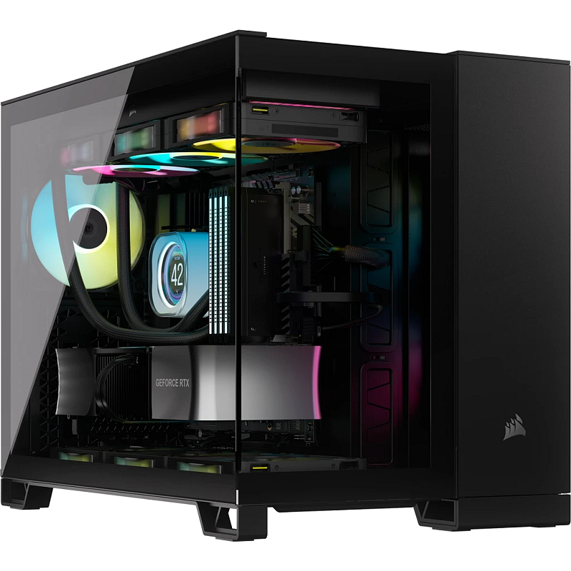 Corsair 2500X RGB Micro Tower Schwarz
