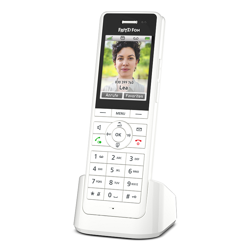 Fon FRITZ! X6 DECT-Telefon Anrufer-Identifikation Weiß