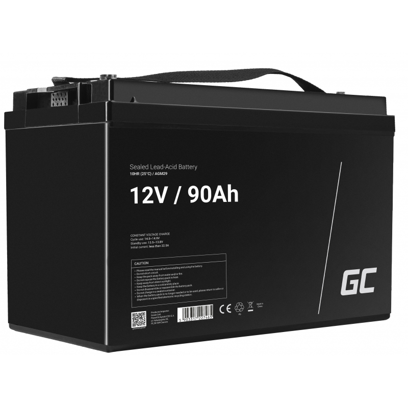 Green Cell AGM29 USV-Batterie Plombierte Bleisäure (VRLA) 12 V 90 Ah