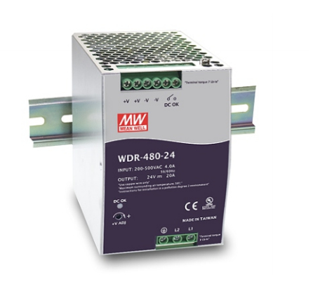 MEAN WELL WDR-480-24 Netzteil 480 W Metallisch