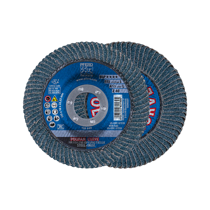 PFERD PFR 115-L Z 40 SGP CURVE STEELOX Rotierendes Schleifwerkzeug Zubehör Metall