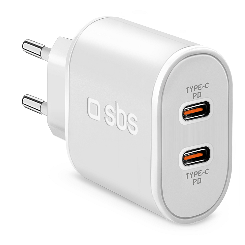 SBS TETRPD20CCW Ladegerät für Mobilgeräte Universal Weiß AC Drinnen