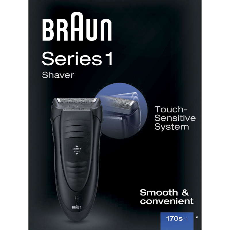 Braun Series 1 -170 Folienschaber Trimmer Schwarz