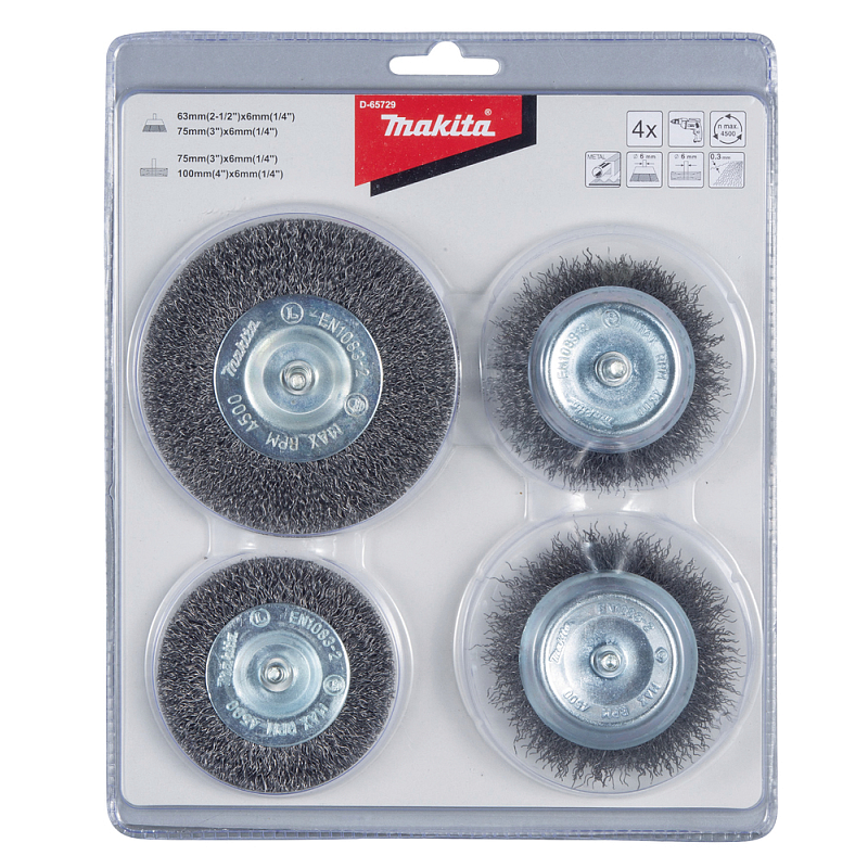 Makita D-65729 Rotierendes Schleifwerkzeug Zubehör Metall Set
