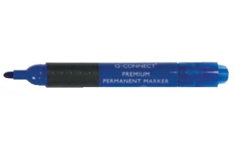 Q-CONNECT KF26106 Permanent-Marker Rundspitze Blau 10 Stück(e)