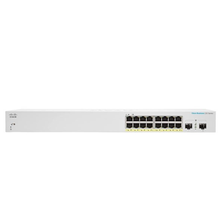 Cisco CBS220-16P-2G Managed L2 Gigabit Ethernet (10/100/1000) Power over Ethernet (PoE) Weiß
