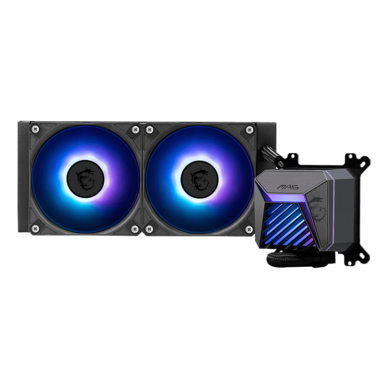 MSI MAG Coreliquid A15 240 Hauptplatine, Prozessor All-in-One-Flüssigkeitskühler 12 cm Schwarz 1 Stück(e)