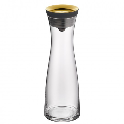 WMF 06.1770.6590 Karaffe, Krug & Flasche Dekantierer 1 l Gold, Schwarz, Transparent