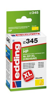 Edding EDD-345 Druckerpatrone 1 Stück(e) Kompatibel Gelb