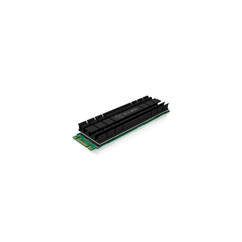 ICY BOX IB-M2HS-701, Kühlkörperset für M.2 2280 SSD, für PC/PS5, Aluminium, 5 mm dick