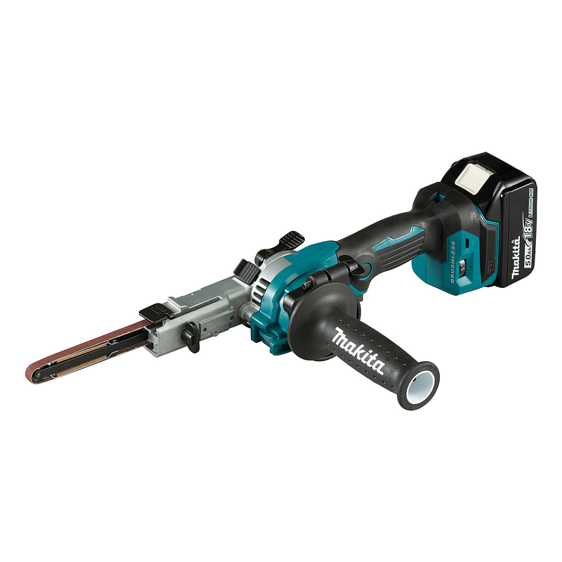 Makita DBS180RTJ Tragbares Schleifgerät Bandschleifmaschine Schwarz, Blau
