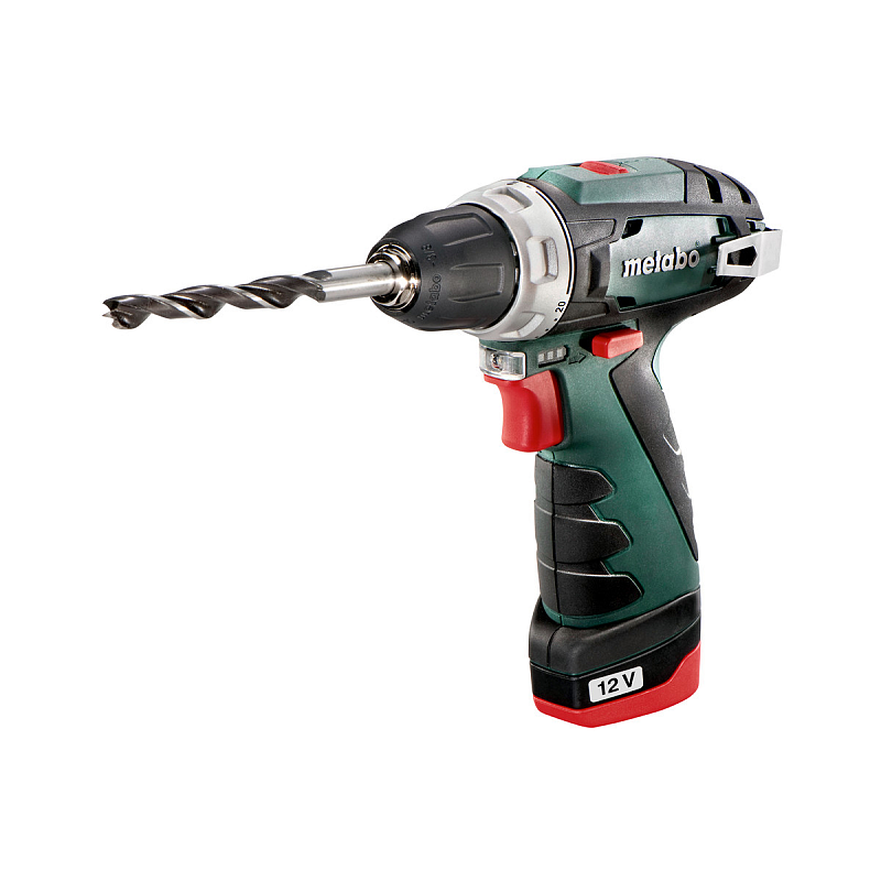 Metabo POWERMAXX BS BASIC 1400 RPM Ohne Schlüssel 800 g Schwarz, Rot