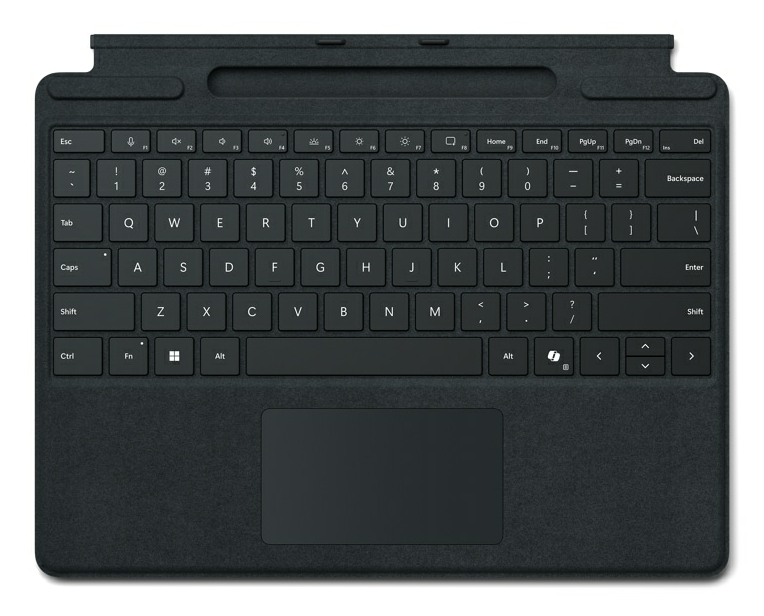 Microsoft Surface Pro Keyboard with pen storage for Business QWERTZ Luxemburgisch Microsoft Cover port Schwarz