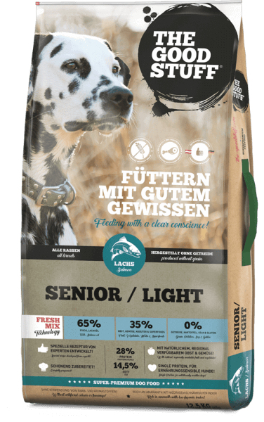 The Goodstuff TGS10014.1 Hunde-Trockenfutter 12,5 kg Senior Lachs