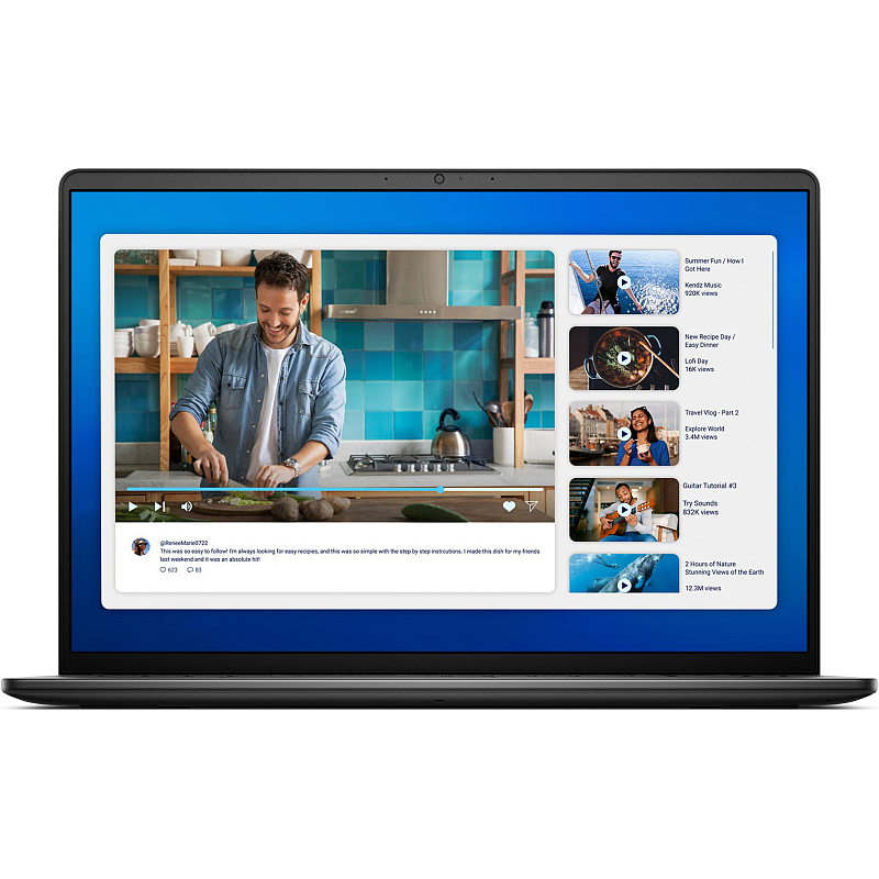 DELL DC16250 Intel Core 5 120U Laptop 40,6 cm (16") Full HD+ 16 GB DDR5-SDRAM 1 TB SSD Wi-Fi 6 (802.11ax) Windows 11 Pro Deutsch Schwarz