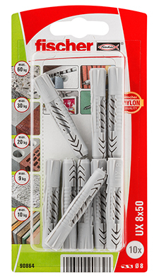 Fischer 90864 Schraubanker/Dübel 10 Stück(e) 50 mm