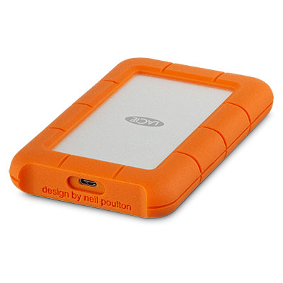 LaCie Rugged USB-C Externe Festplatte 4 TB 5400 RPM 2.5" USB Typ-C 3.2 Gen 1 (3.1 Gen 1) Orange, Silber