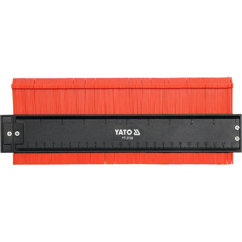 Yato YT-3736 Radienschablone Profile gauge Schwarz, Rot