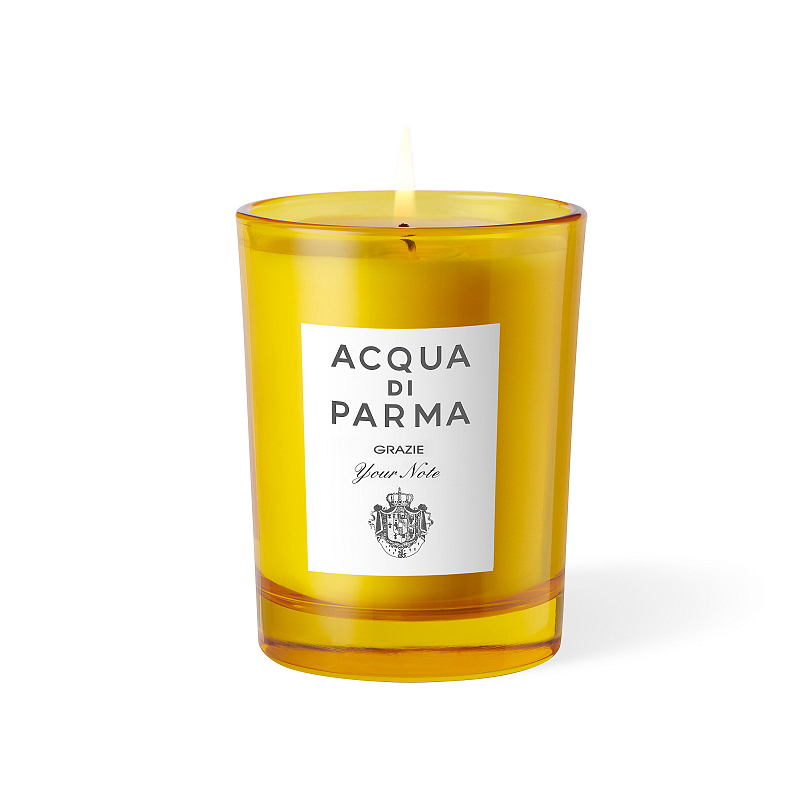 Acqua di Parma Grazie Wachskerze Rund Bergamotte, Rose, Meersalz, Canangabaum Gelb 1 Stück(e)