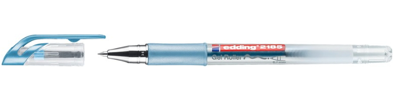 Edding 2185 Verschlossener Gelschreiber Blau, Metallisch 1 Stück(e)