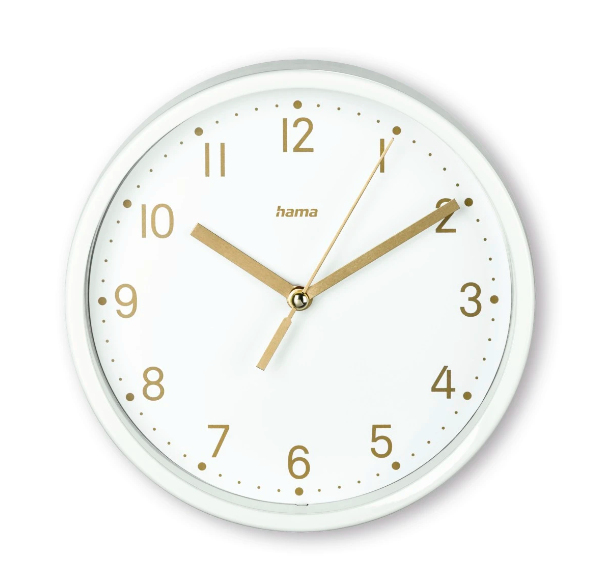 Hama 00185869 Wand- /Tischuhr Analoge Uhr Rund Weiß
