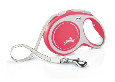 Flexi New Comfort L Tape 8 m Rot Hund Rückziehbare Leine