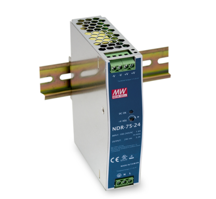 MEAN WELL NDR-75-48 Netzteil 76,8 W Blau, Metallisch