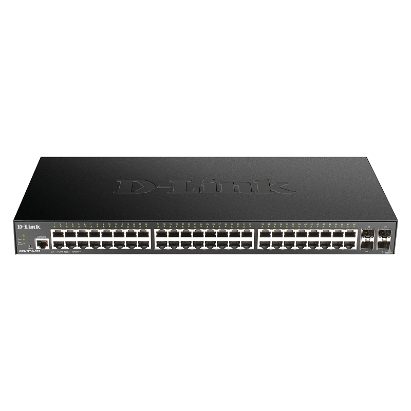 D-Link DGS-1250-52X Managed L3 Gigabit Ethernet (10/100/1000) Schwarz