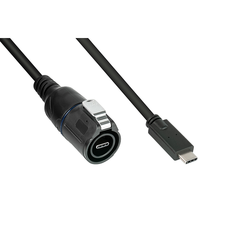 Alcasa IC01-16U3101-005 USB Kabel USB 3.2 Gen 2 (3.1 Gen 2) 0,5 m USB C Schwarz