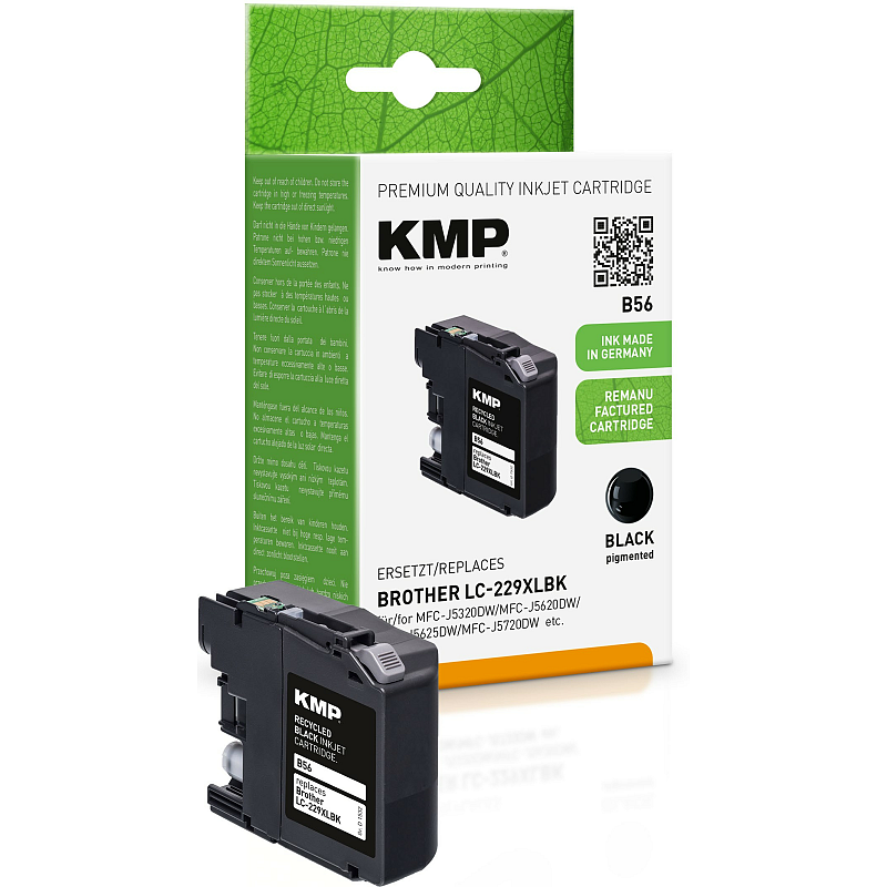 KMP B56 Druckerpatrone Hohe (XL-) Ausbeute Schwarz