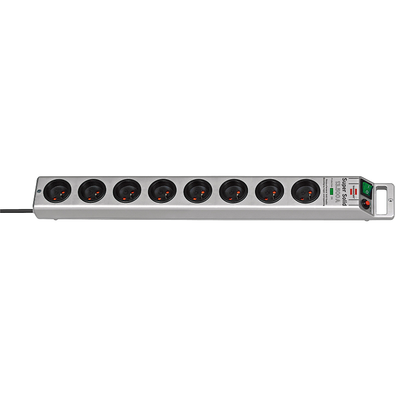 Brennenstuhl 1153344318 Spannungsschutz Silber 8 AC-Ausgänge 230 V 2,5 m
