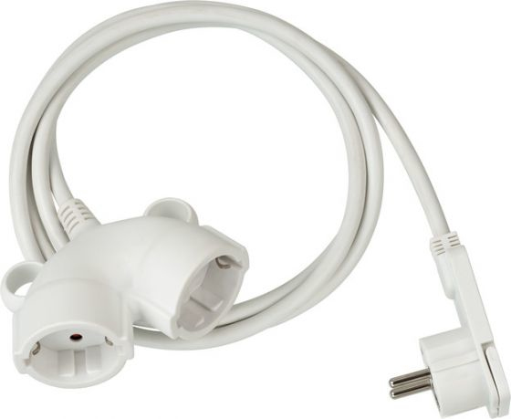 Brennenstuhl 1161820225 Verlängerungskabel 5 m 2 AC-Ausgänge Drinnen Weiß