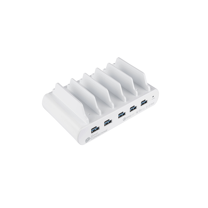 Alcasa PCA-D006W Ladestationsorganiser Freistehend Weiß